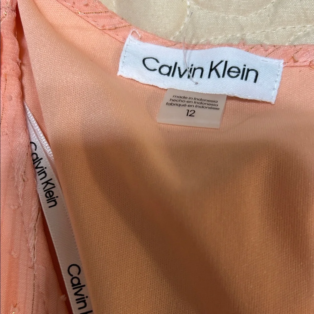 Calvin Klein Elegant Peach Midi Dress - Picture 4 of 4